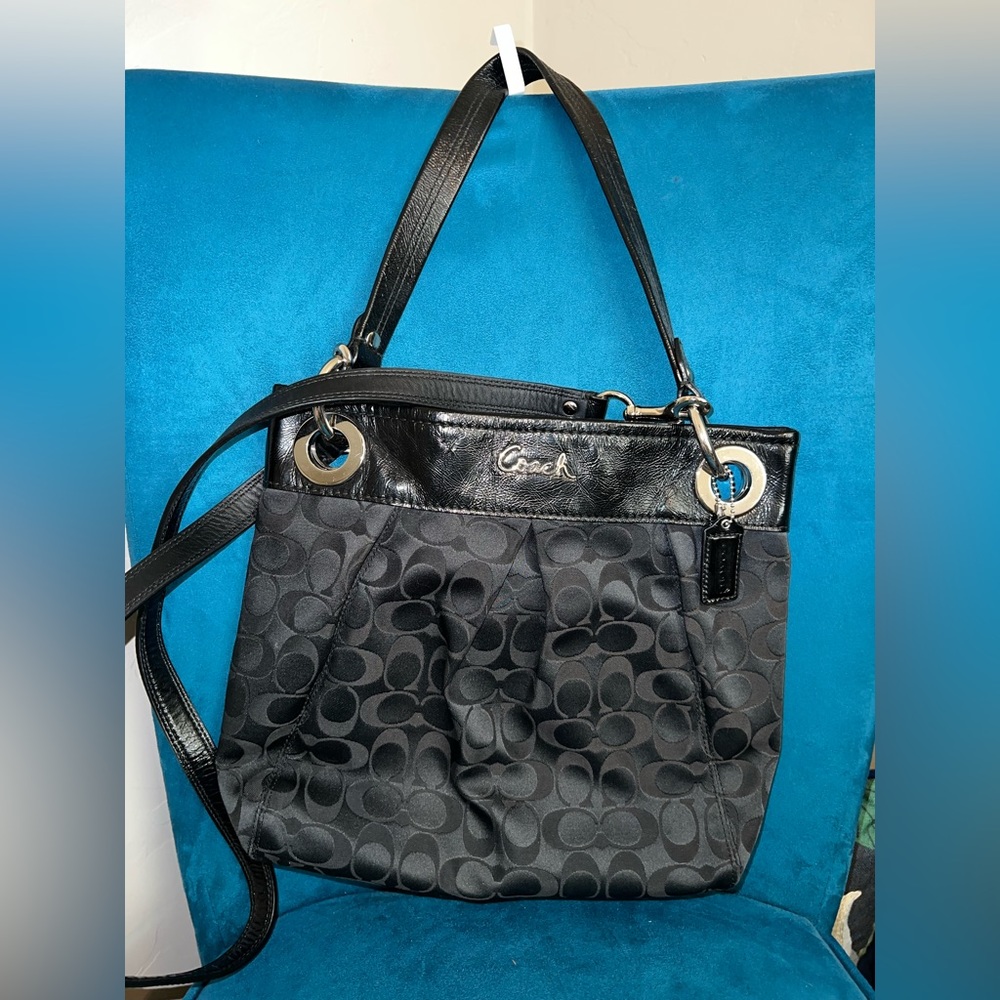 Well cared for Coach handbag with optional crossbody strap